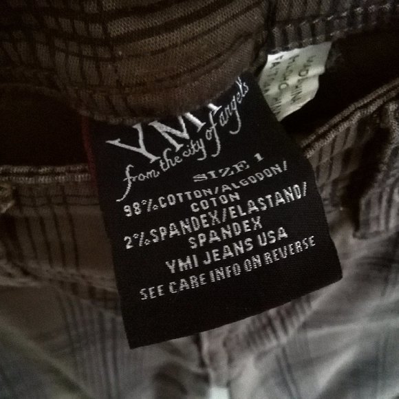 YMI city of angels Low rise Brown Plaid Pant - Picture 4 of 6